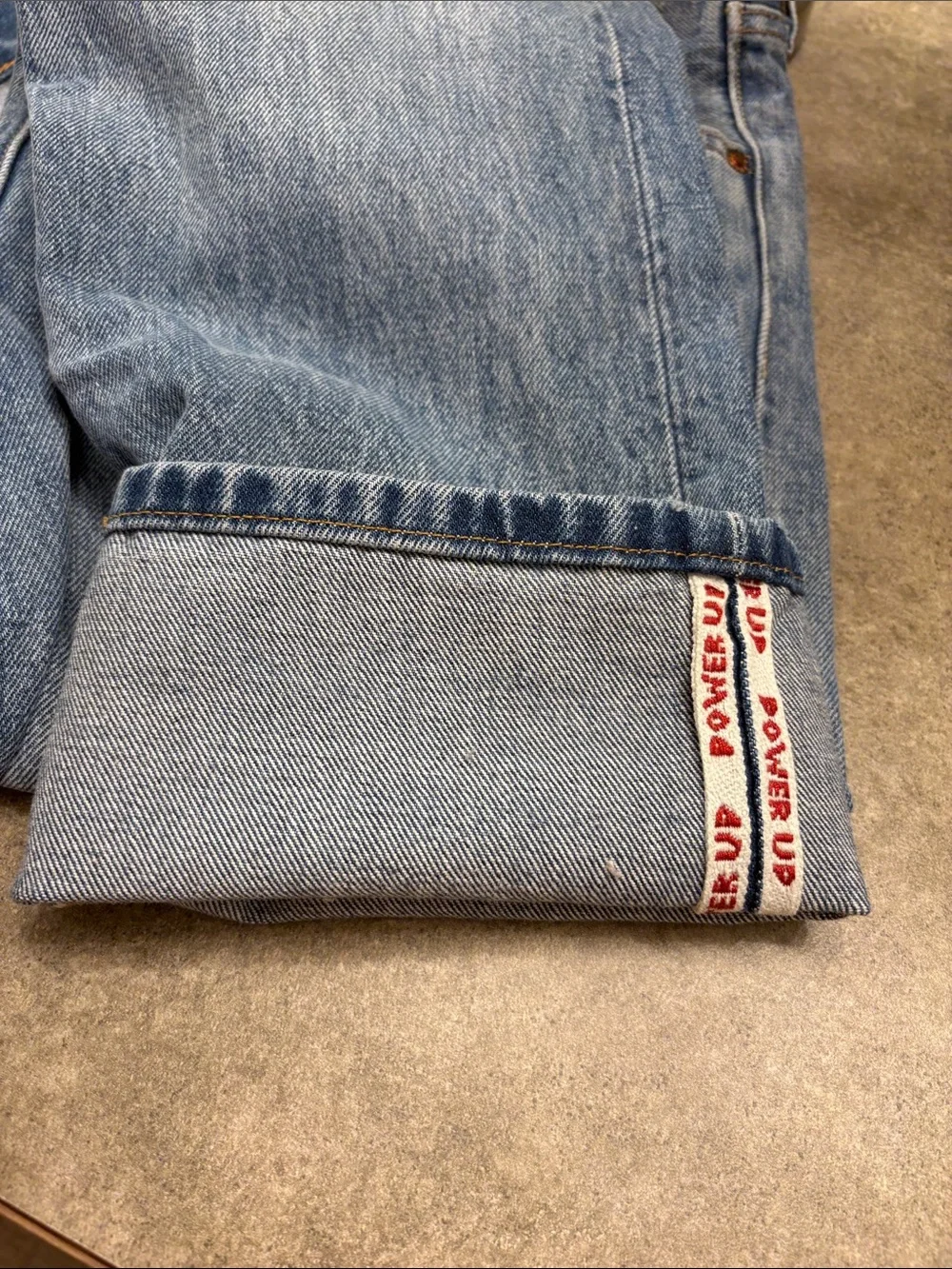 Super Mario x Levi's 501 Straight Jeans in Mid Blue Wash